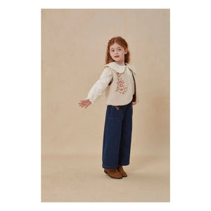 C'era Una Volta - Jeans con Bolsillos y Bordados Kona | Azul