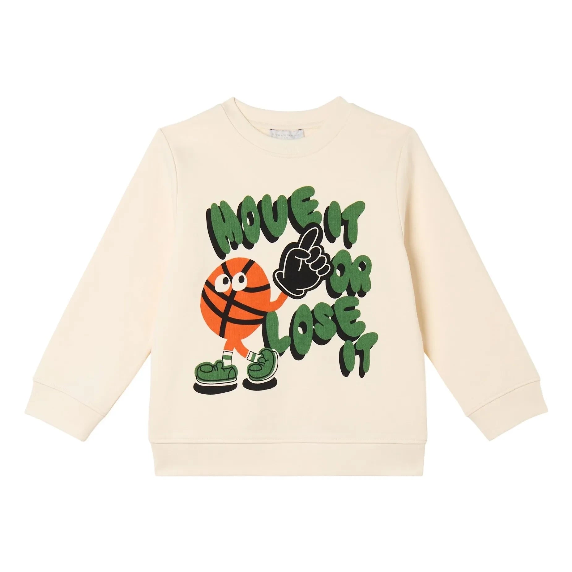 Stella McCartney Kids - Sudadera Move It Or Lose It | Crema