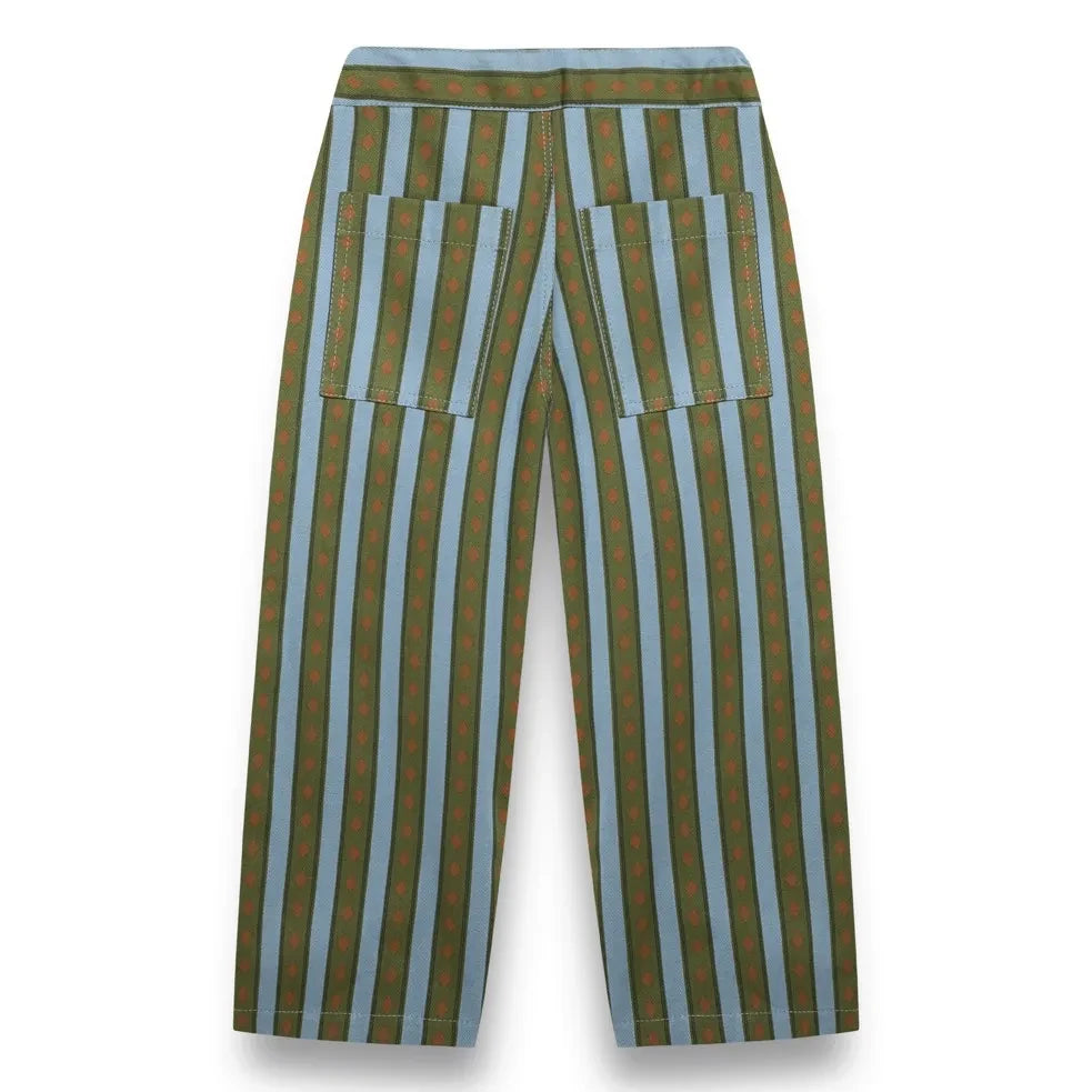 birinit - Pantalón de rayas Levante | Verde