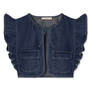 Fliink - Chaqueta vaquera sin mangas Don | Azul oscuro