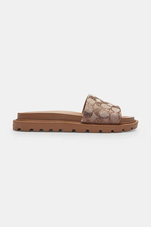 Coach Brynn Crystal Signature Slide Sandalia Plana para Mujer