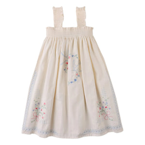 Gingersnaps - Vestido bordado Alessia | Crudo