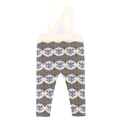 birinit - Julieta Pantalón con Tirantes de Lana Merino | Azul