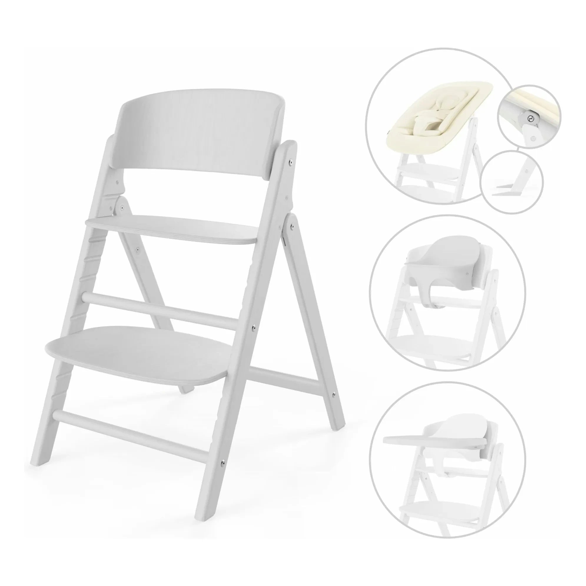 Cybex - Click&Fold - Trona 4 en 1 | Blanco