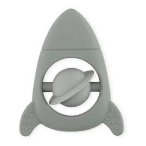 Konges Sløjd - Anillo de dentición de silicona Rocket | Gris