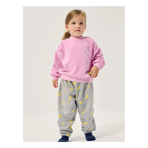 Bobo Choses - Jogger saucers Algodón Orgánico Bebé | Gris Jaspeado