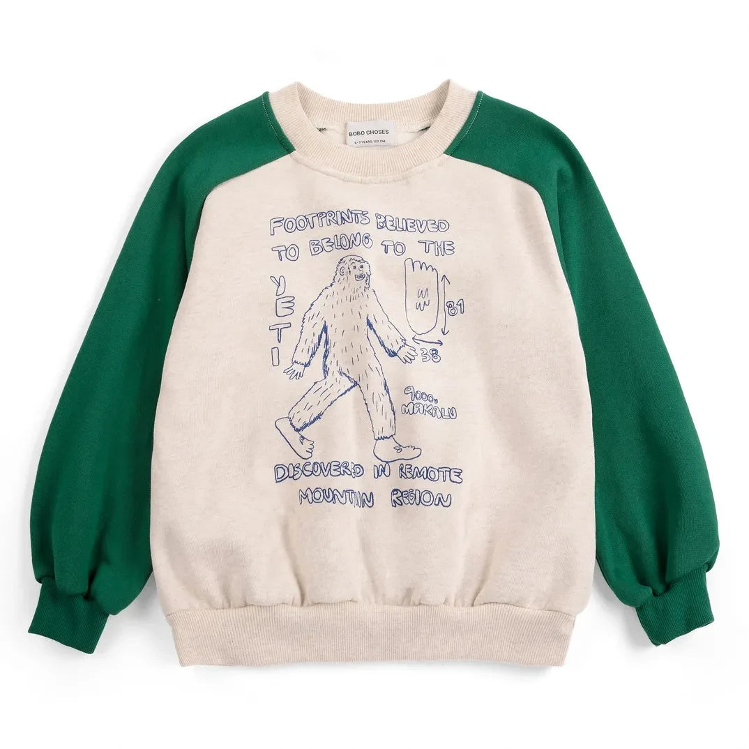 Bobo Choses - Sudadera Yeti de algodón orgánico | Crudo
