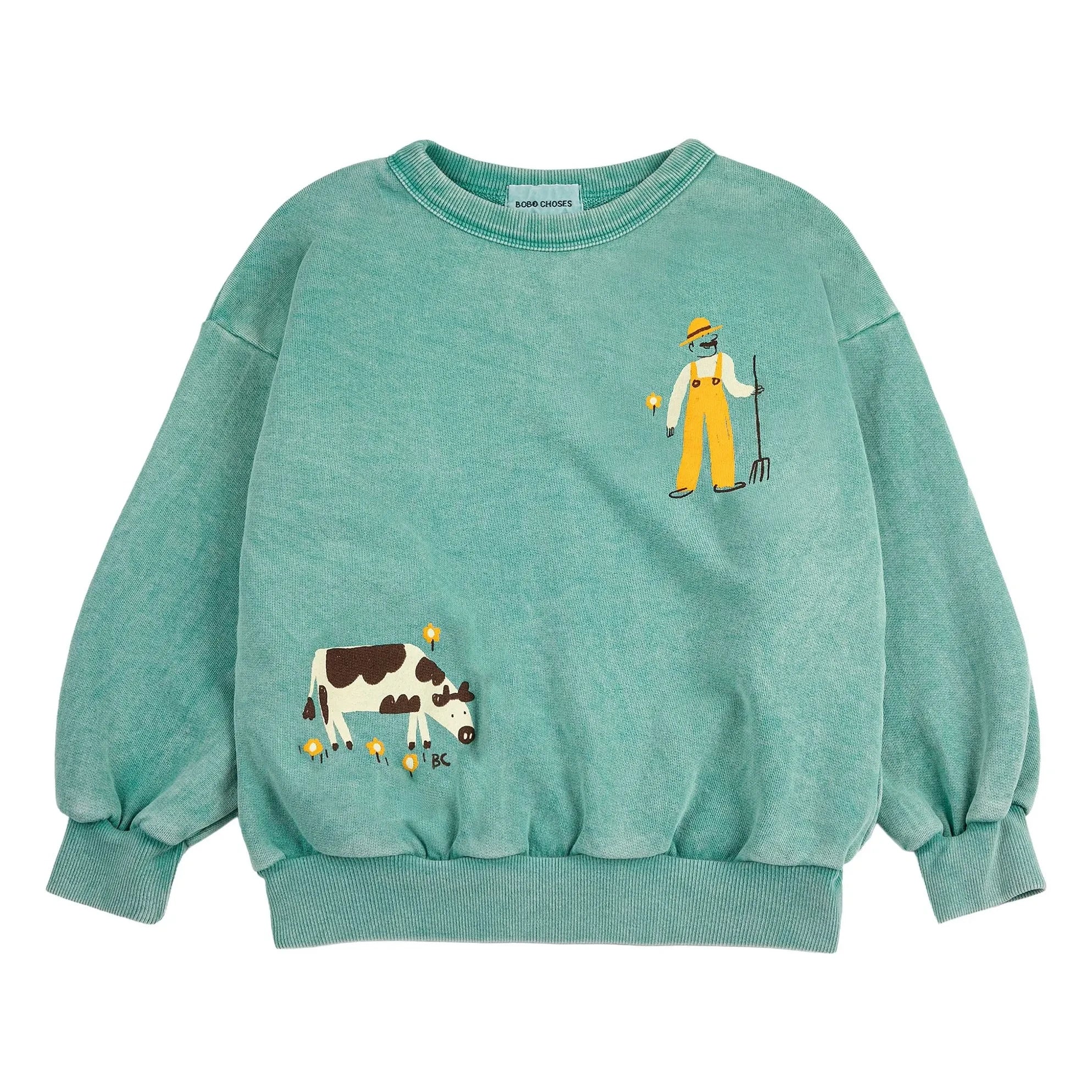 Bobo Choses - Sudadera Farm de Algodón Orgánico | Verde