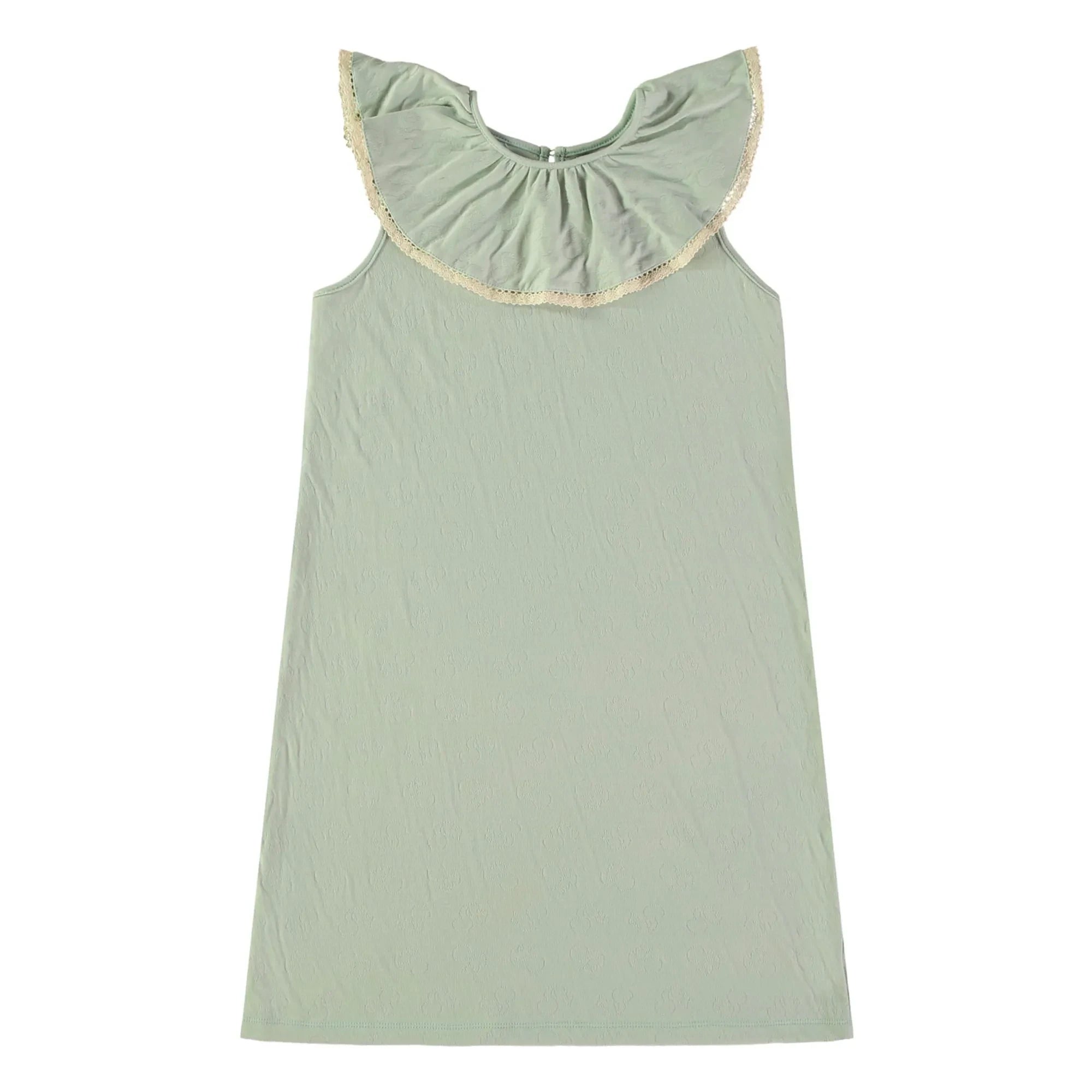 Risu Risu - Camisón de algodón orgánico Aline | Verde almendra