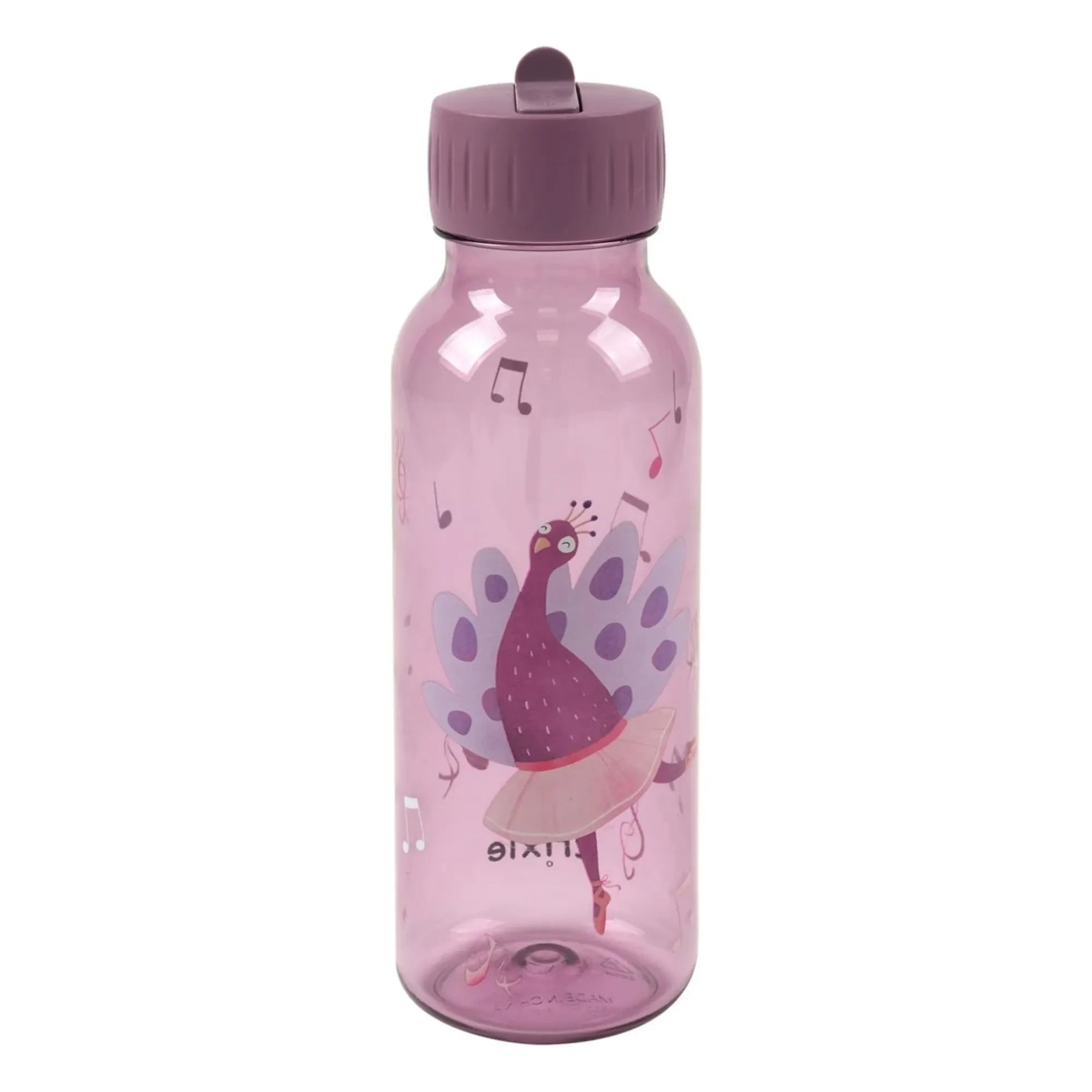 Trixie - Botella de Tritan™ 500 ml Bailarina Sra. Pavo Real | Morado