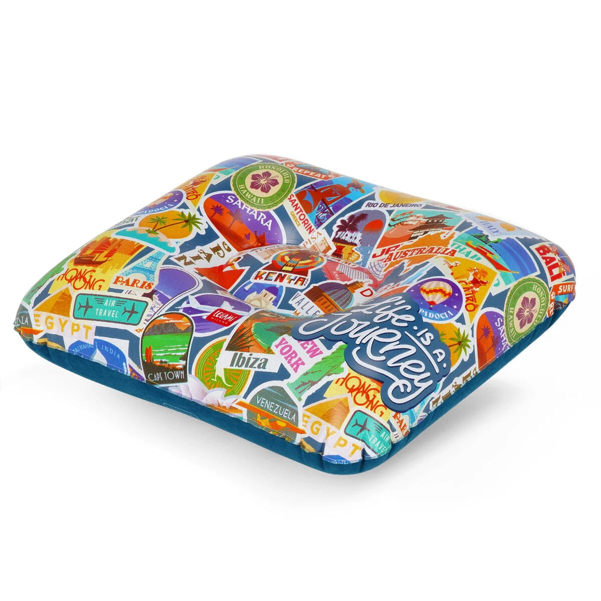 Legami - Almohada Inflable de Pegatinas de Viaje