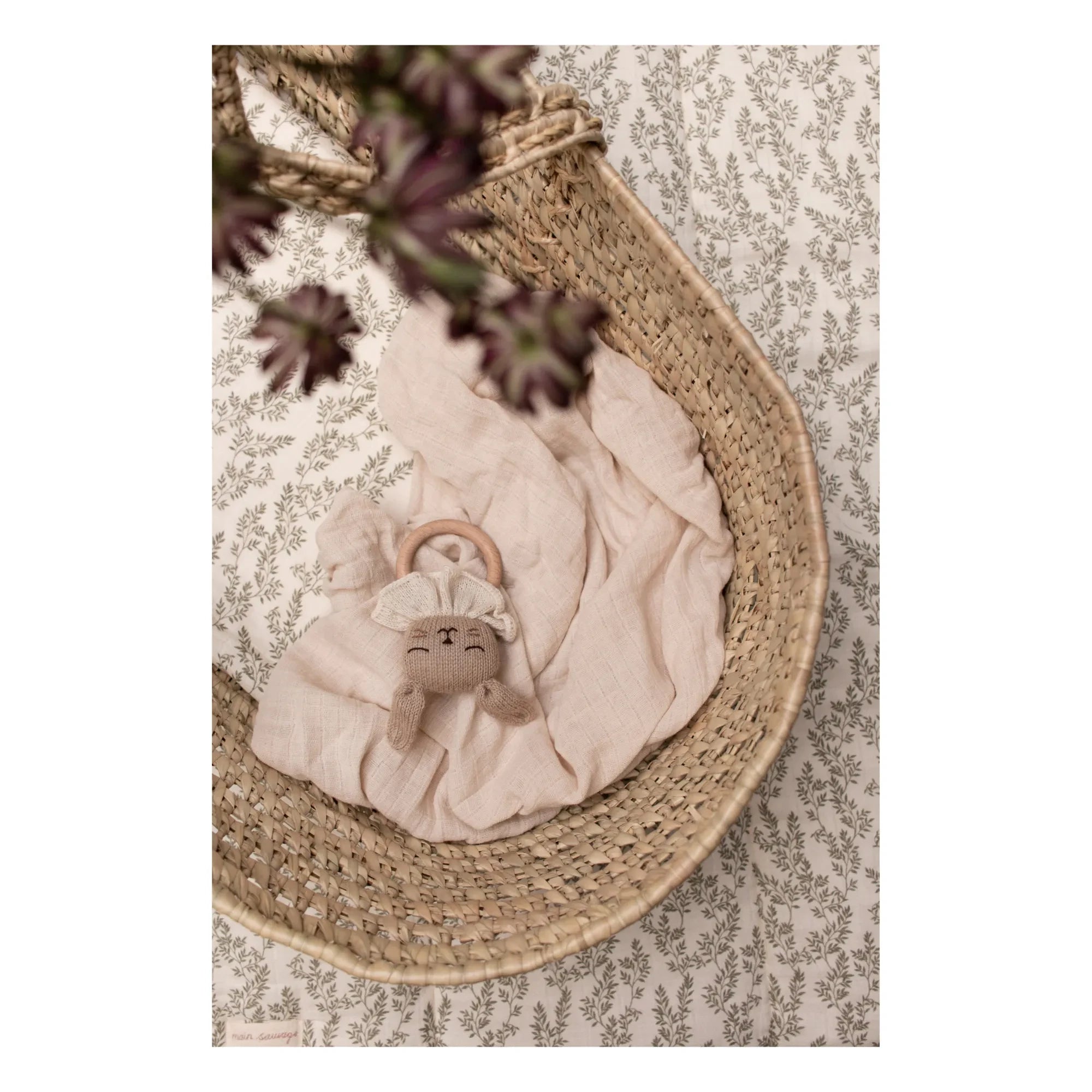 Main Sauvage - Mordedor de madera Conejo | Beige