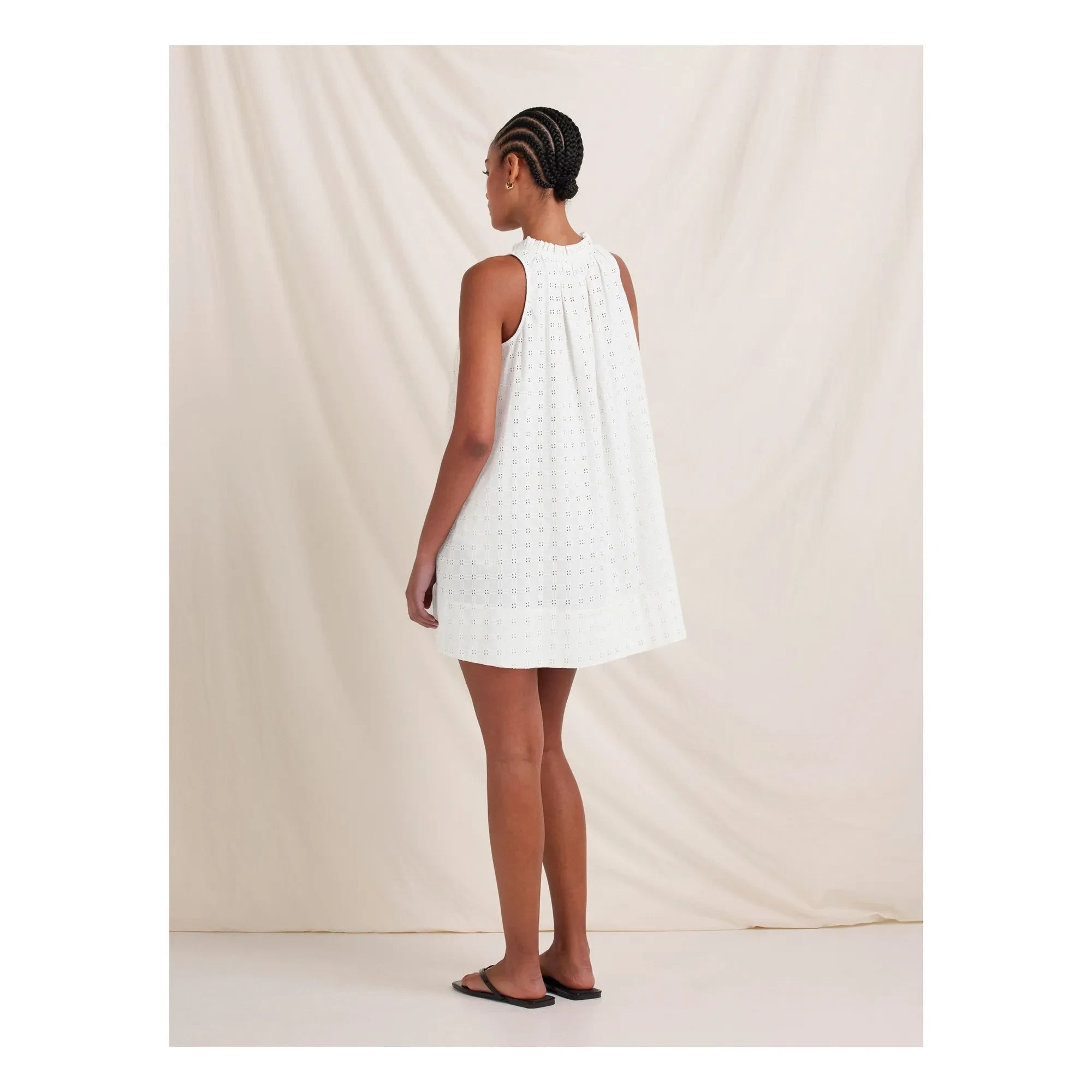 Peony - Vestido de verano bordado | Blanco