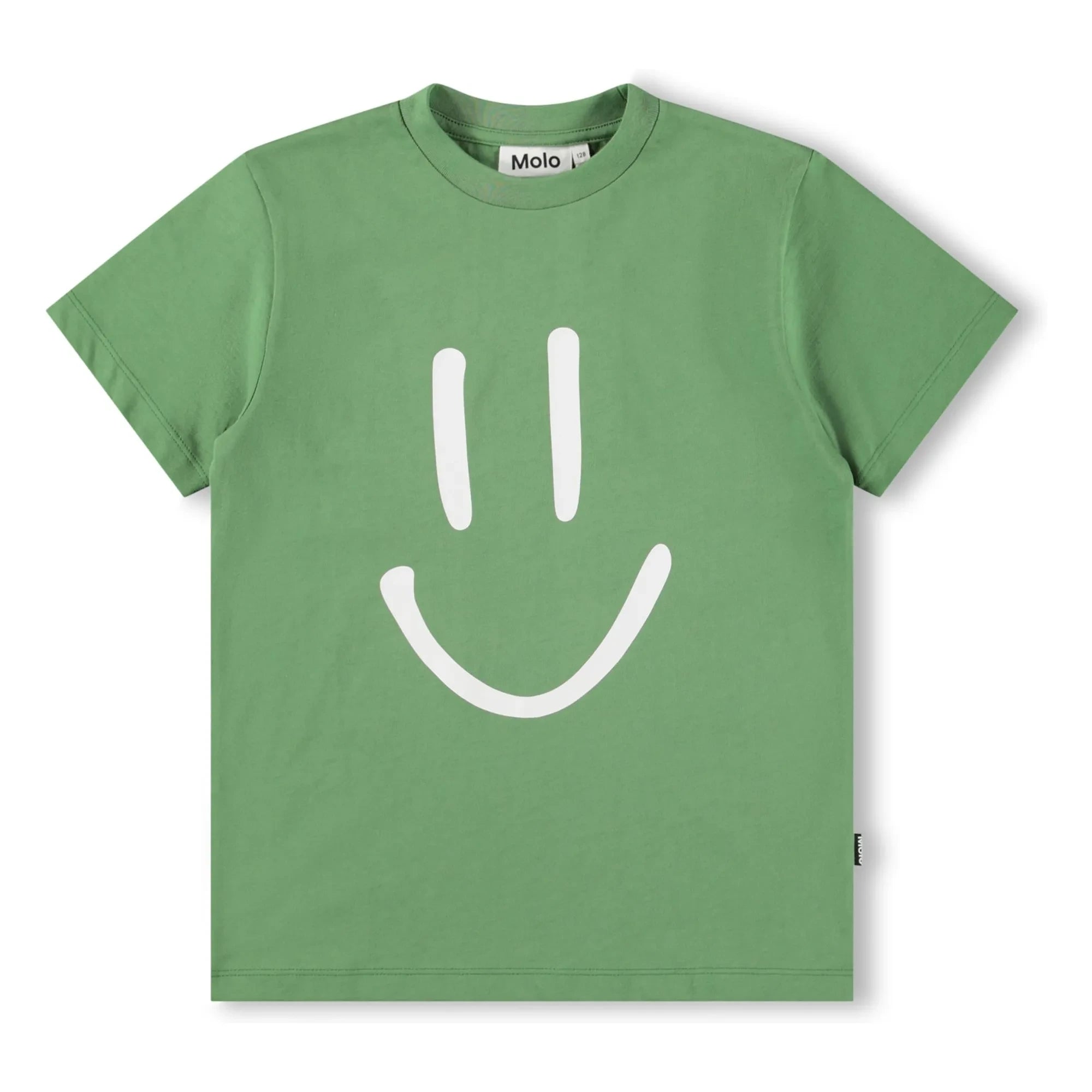 Molo - Camiseta de algodón orgánico Roxo Smile | Verde
