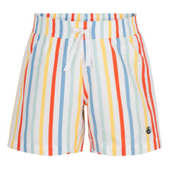 Petit Bateau - Bañador con rayas de fibra reciclada | Amarillo