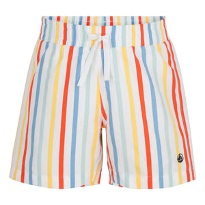 Petit Bateau - Bañador con rayas de fibra reciclada | Amarillo