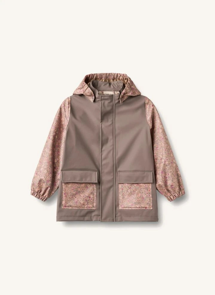 Wheat - Chubasquero con estampado floral, fabricado con fibras recicladas | Rosa