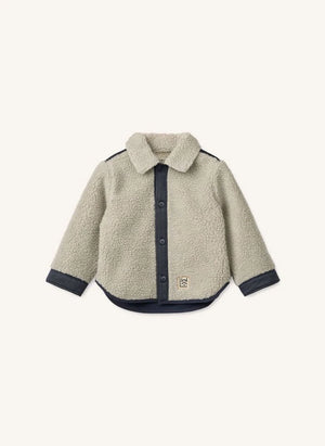Liewood - Elian Camiseta Overshirt de Sherpa de Fibra Reciclada | Beige