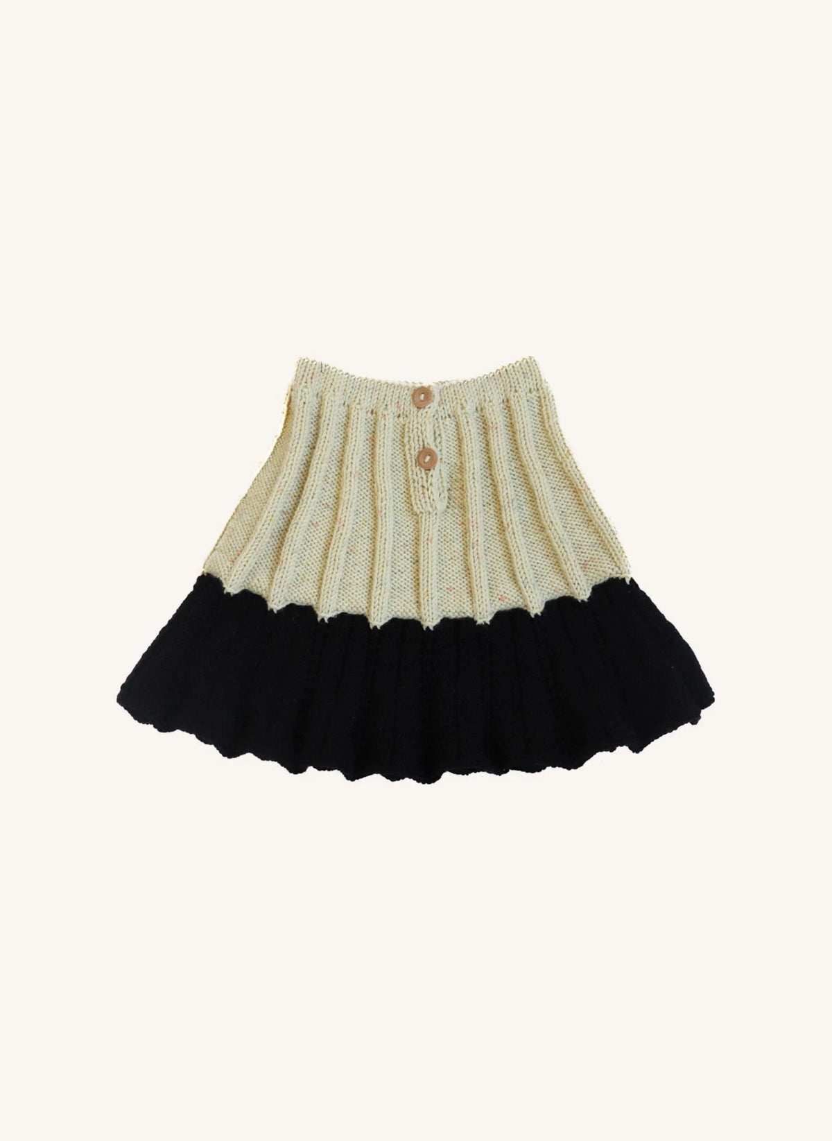 Kalinka - Falda de lana merino Dove | Blanco roto