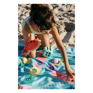 Quut - Toalla de playa de microfibra Echelle et Serpent | Azul