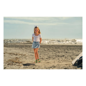 Salt-Water - Sandalias de piel impermeables Surfer | Meadow Green
