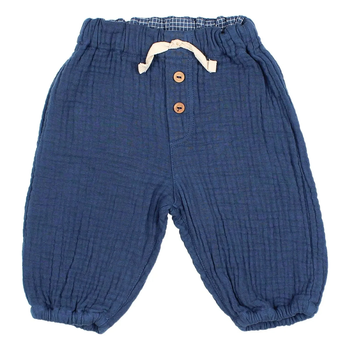 Búho - Pantalones de Gasa de Algodón | Azul Marino