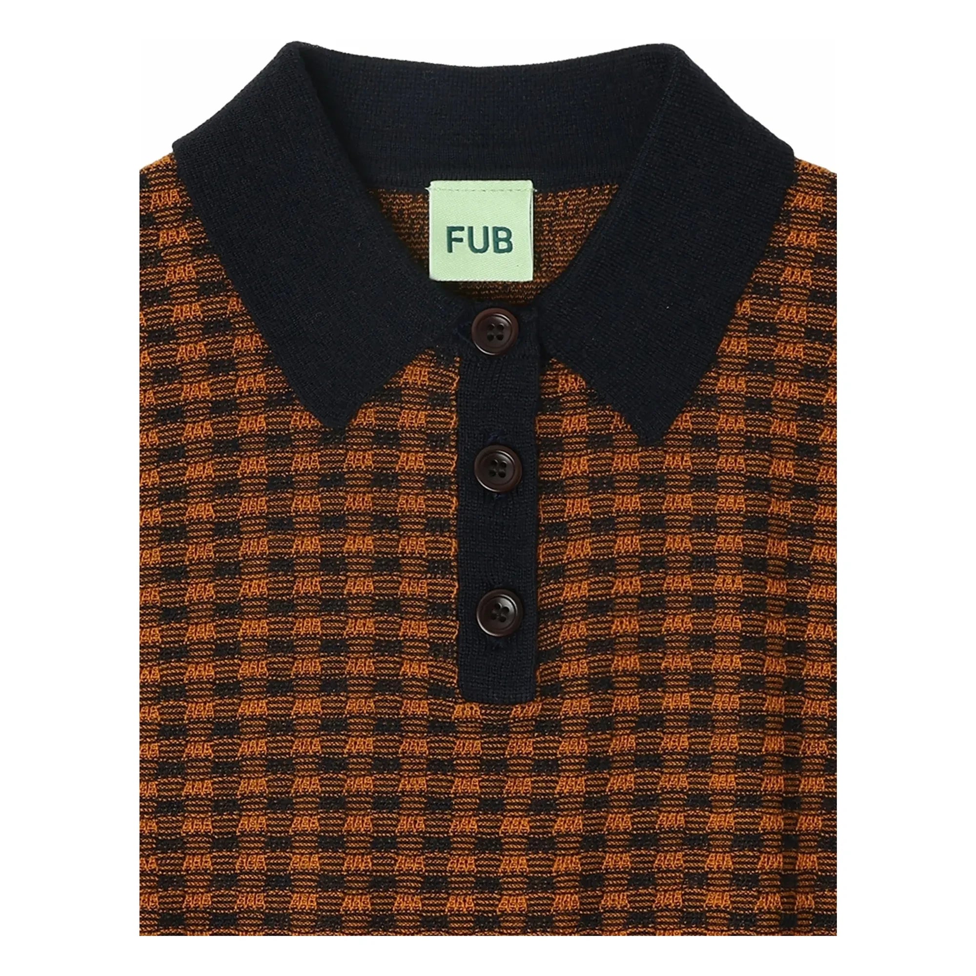 FUB - Polo de lana merino | Azul marino