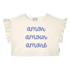 Mipounet - Camiseta de algodón orgánico Amour | Crudo
