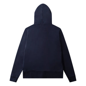 Edmmond Studios - Sudadera con Capucha y Cremallera de Algodón Orgánico Duck Patch | Azul Marino