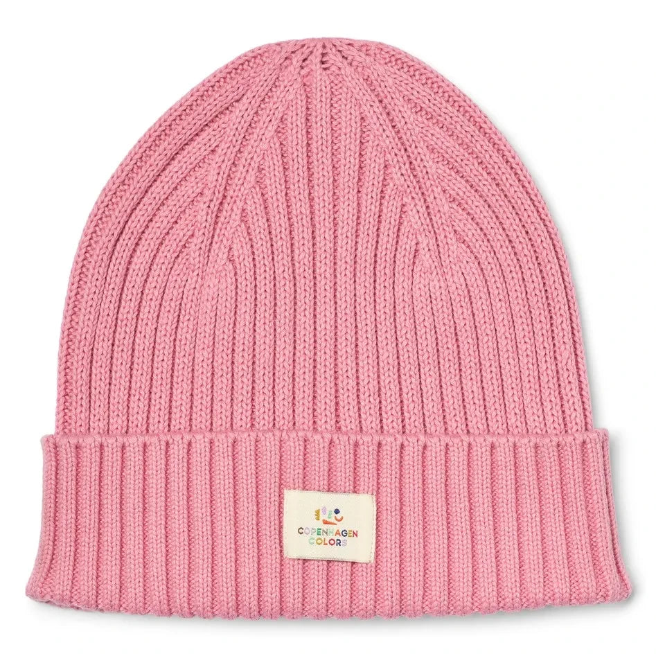 Copenhagen Colors - Copenhagen Colors Gorro de algodón orgánico | Rosa chicle