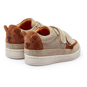 Donsje - Zapatillas de Velcro de Ante Oso Pinou | Beige