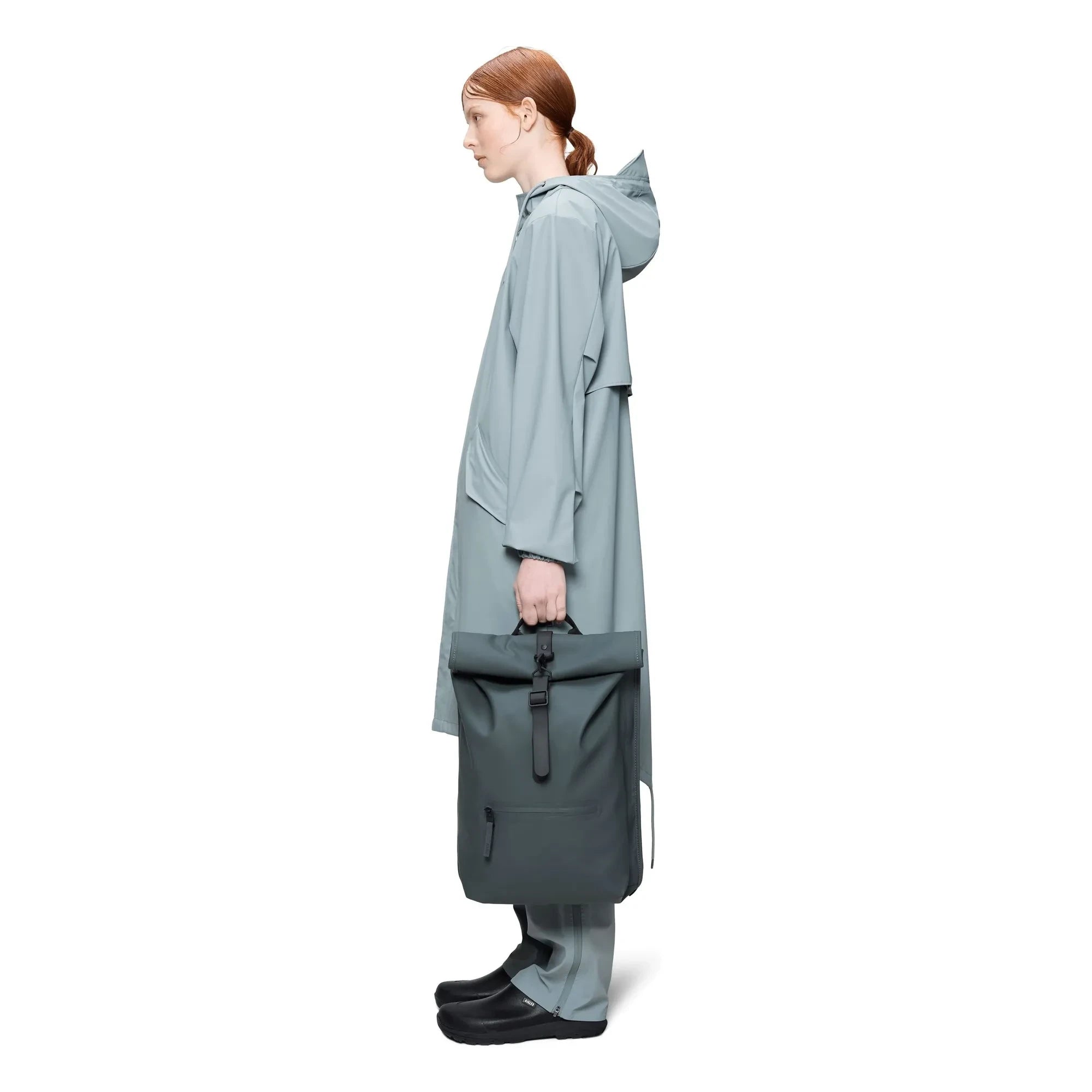 Rains - Mochila Rolltop W3 | Gris oscuro