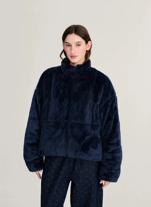 Bobo Choses - Chaqueta sherpa cómoda | Marrón oscuro