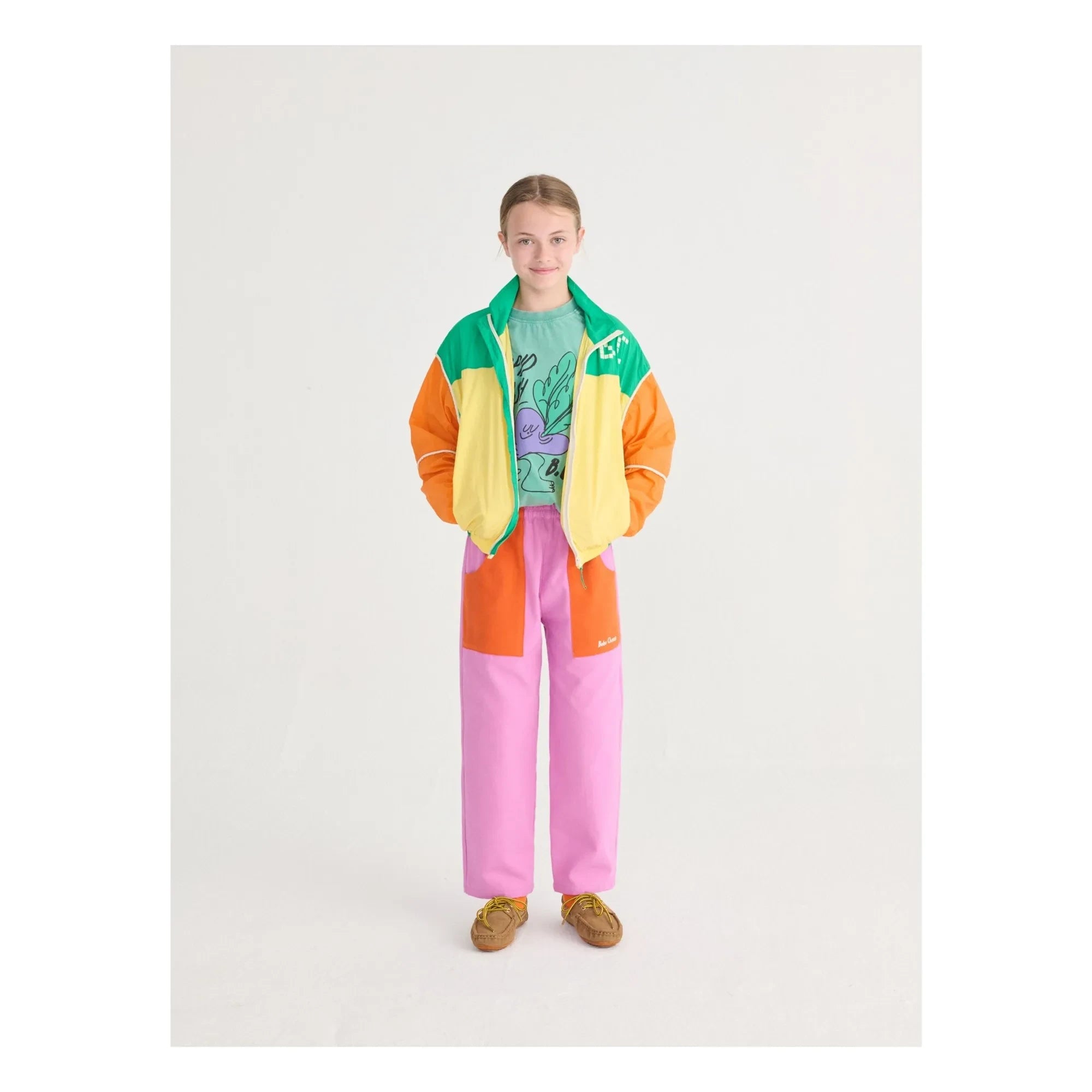 Bobo Choses - Sudadera con fibras recicladas en bloques de color BC | Amarillo