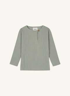 Studio Bohème - Orso Nervürlü Organik Pamuk Tişört | Açık haki