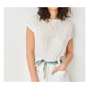 Sessùn - Camiseta jacquard Sixto | Crudo