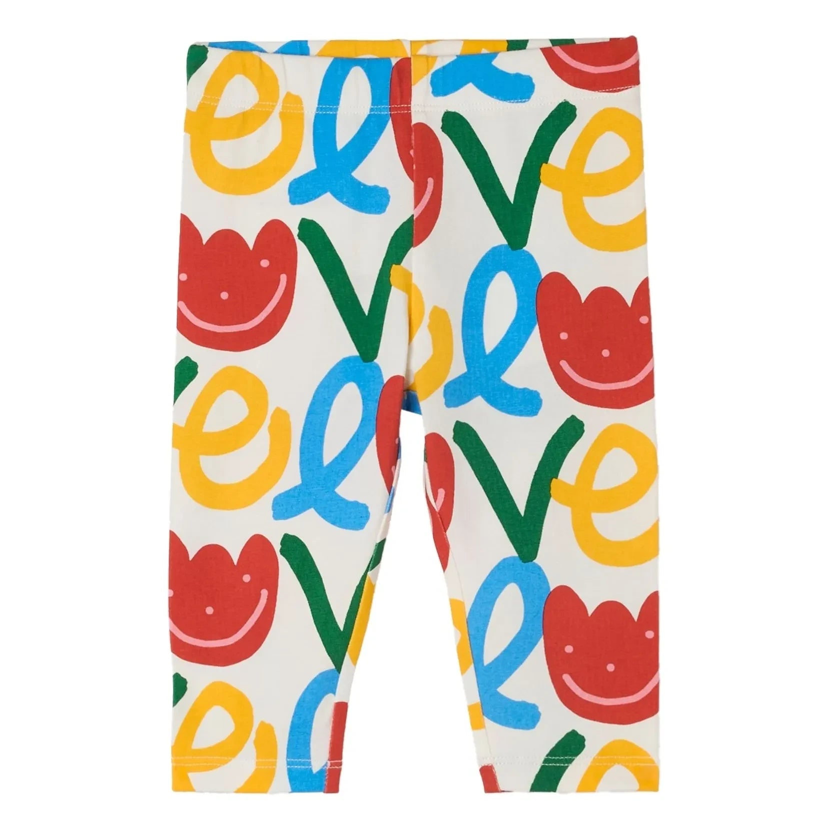 Stella McCartney Kids - Leggings de algodón orgánico Love | Marfil