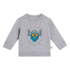 Stella McCartney Kids - Sudadera de superhéroe | Gris jaspeado