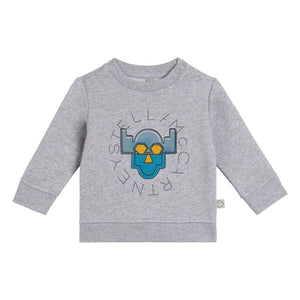Stella McCartney Kids - Sudadera de superhéroe | Gris jaspeado