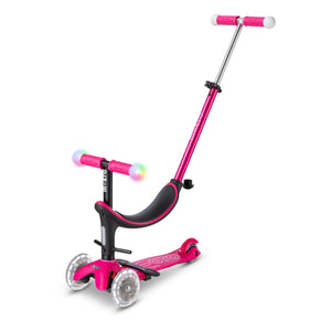 Patinete LED 3 en 1 Micro - Mini | Rojo Frambuesa