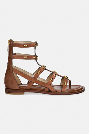 Sandalia plana de cuero para mujer Michael Michael Kors Noa
