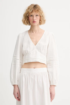 Marc O'Polo Blusa para Mujer, Mezcla de Lino