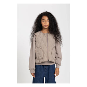 Smallable Kid - Chaqueta acolchada sin mangas Cheer | Gris oscuro