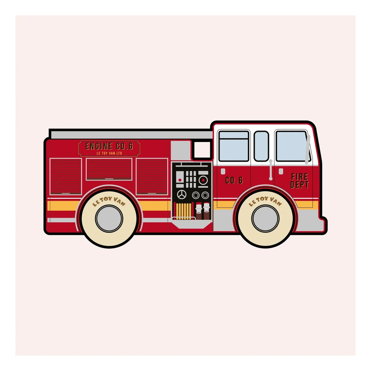 Le Toy Van - Camión Quinn | Rojo
