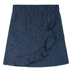 Beachlife - Falda de baño bordada con fibra reciclada | Azul noche