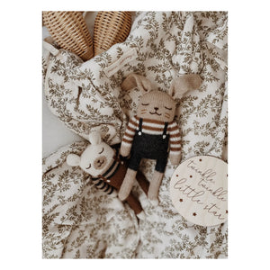 Main Sauvage - Conejo de Peluche con Peto | Negro