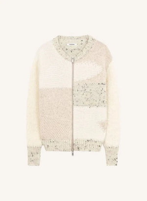 Cordera - Cárdigan de Lana Merino Enmarañada | Beige