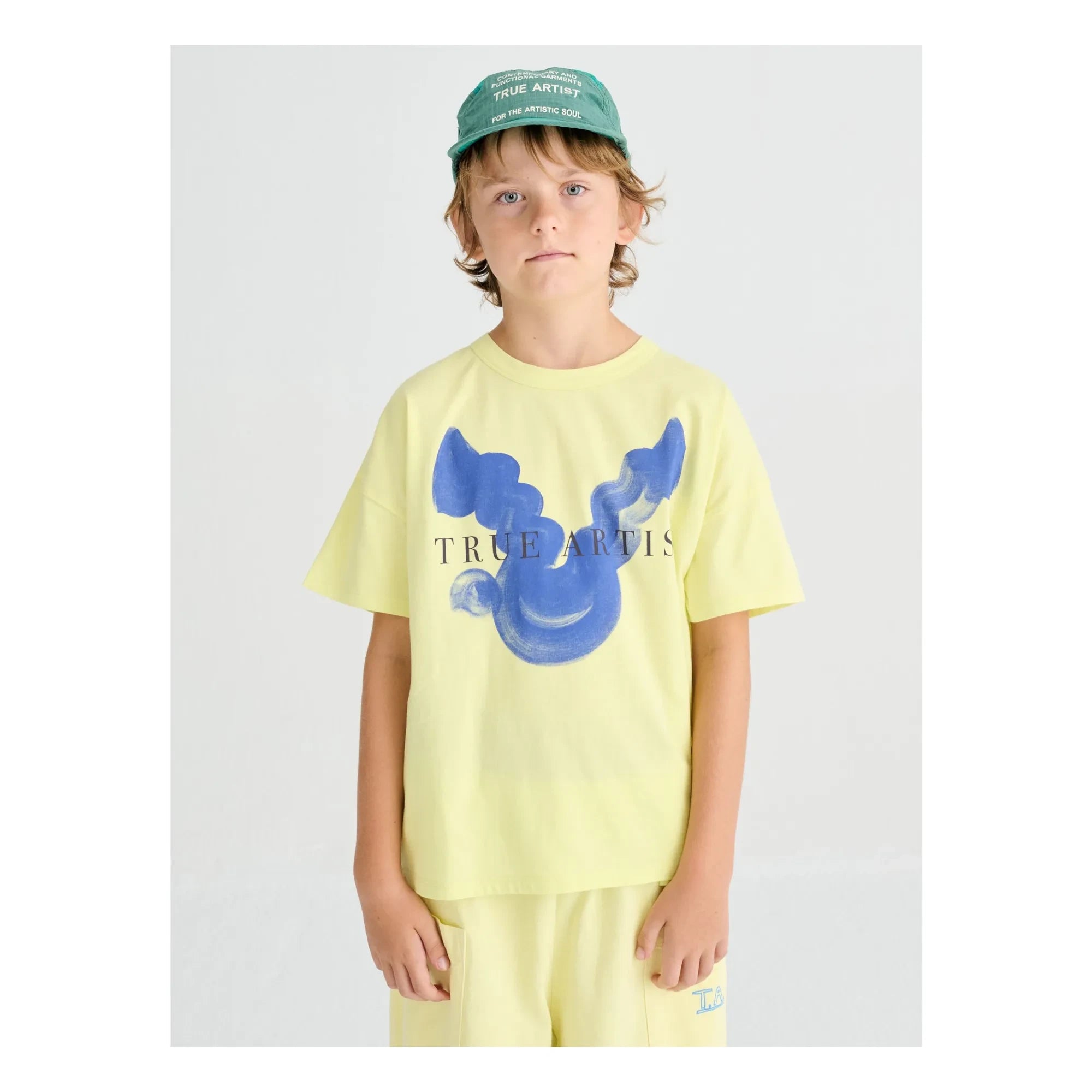 True Artist - Camiseta N°1 Pájaros Algodón Orgánico | Amarillo