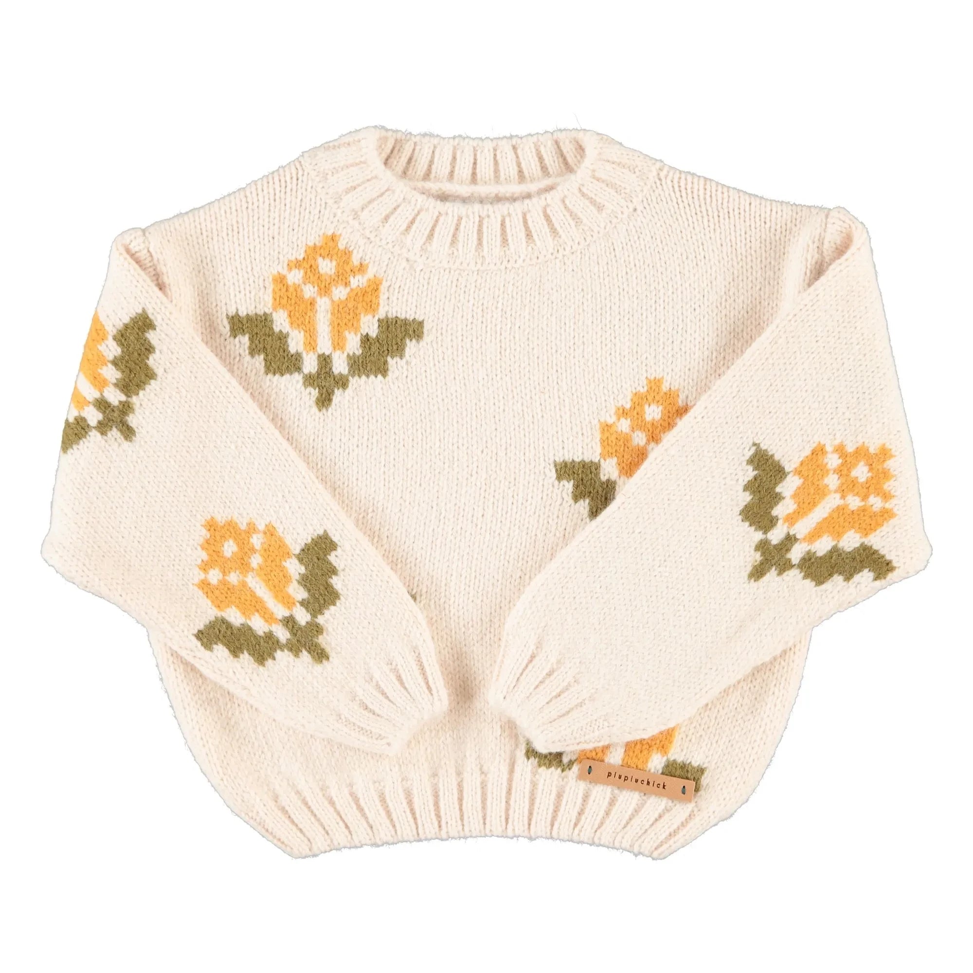Piupiuchick - Jersey con Estampado Floral | Crudo