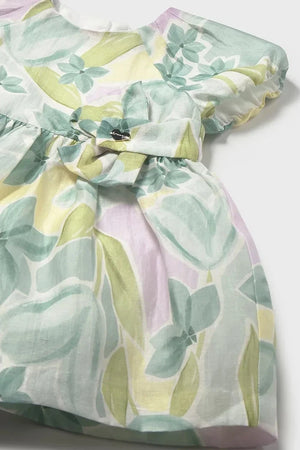 Vestido de lino infantil Mayoral
